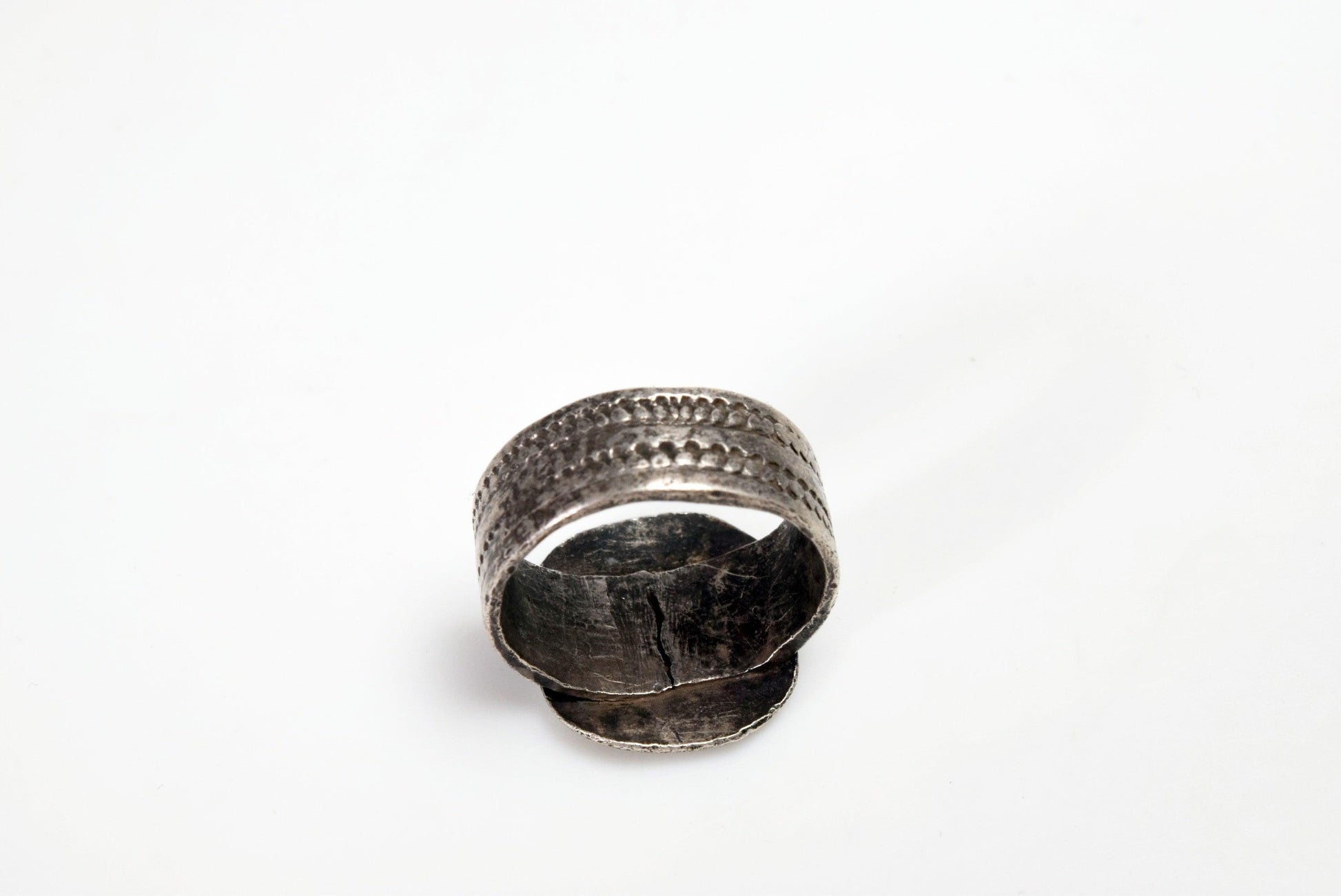 Vintage Silver Octagon Ring from Oman - Anteeka