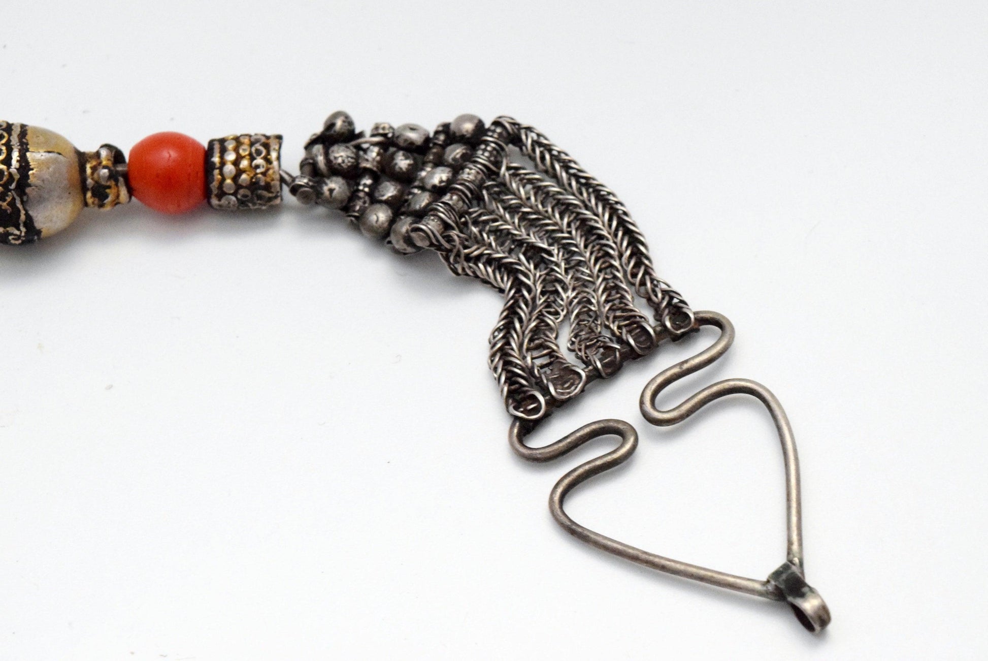 Vintage Silver Omani Makhnaq Choker Necklace - Anteeka