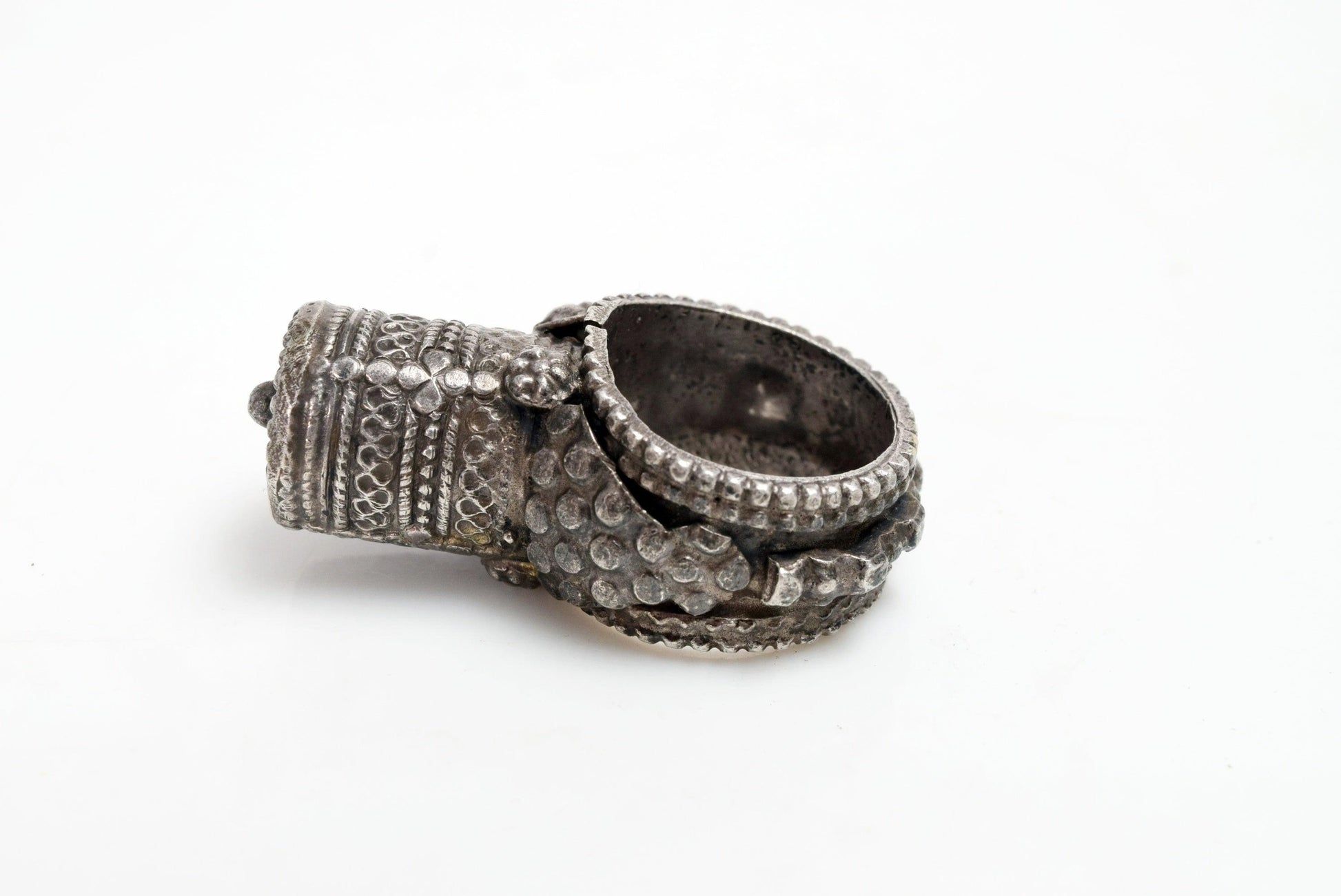tribal silver ring