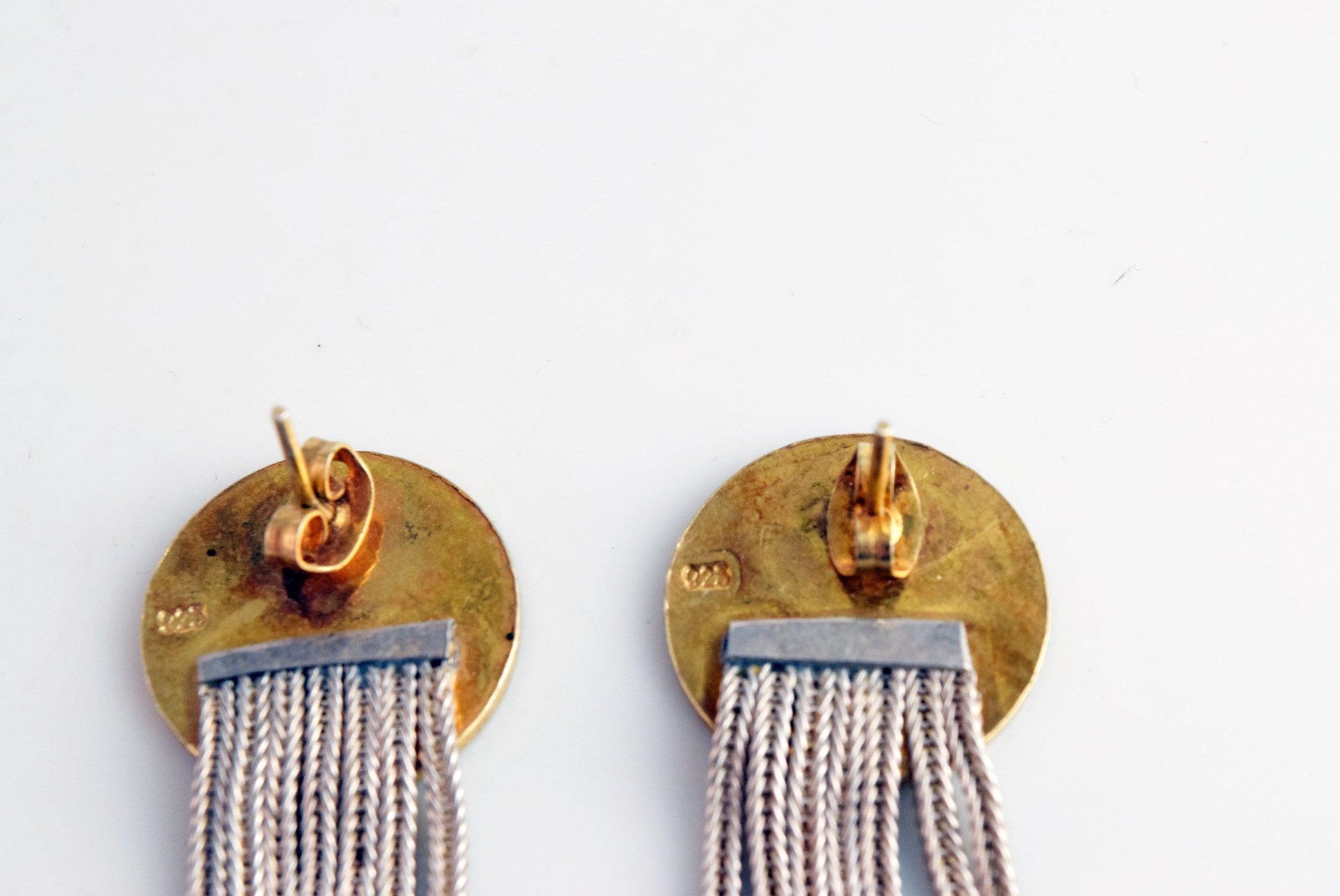 gold gilt sterling earrings