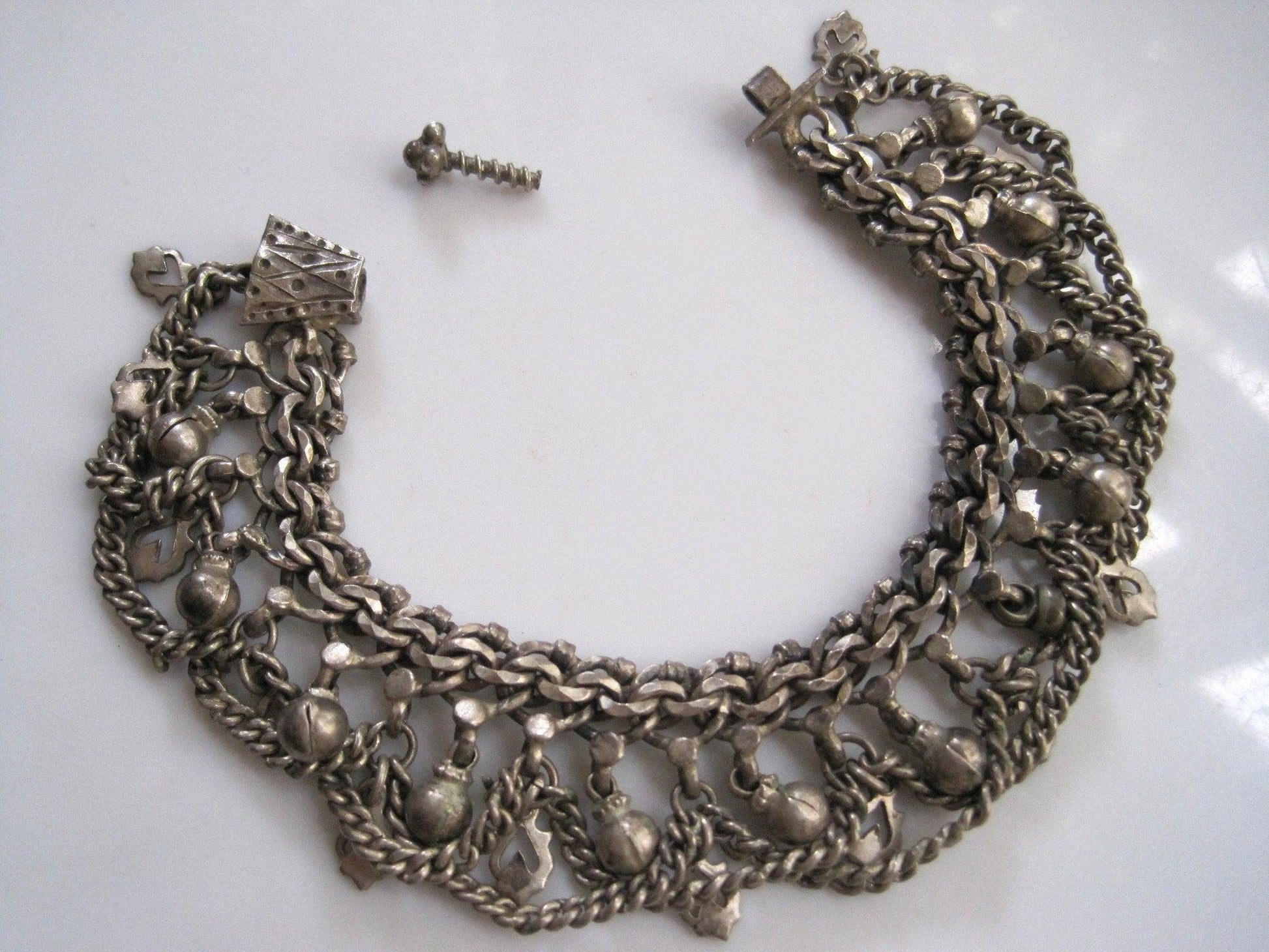 indian silver anklets