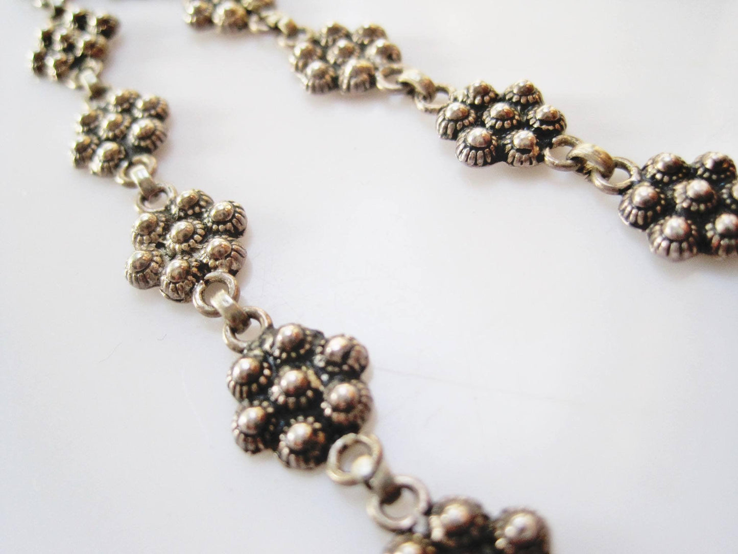 Vintage Silver Turkish Necklace - Anteeka