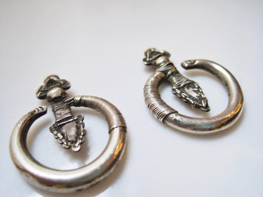 Hill Tribe Silver Earrings