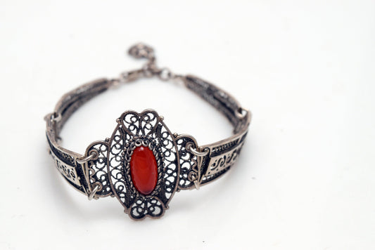 silver filigree bracelet