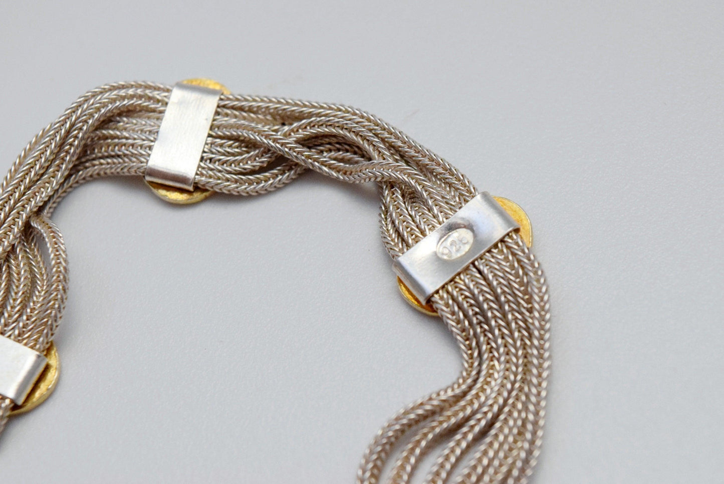 Vintage Sterling Turkish Chain Bracelet and Necklace Set - Anteeka