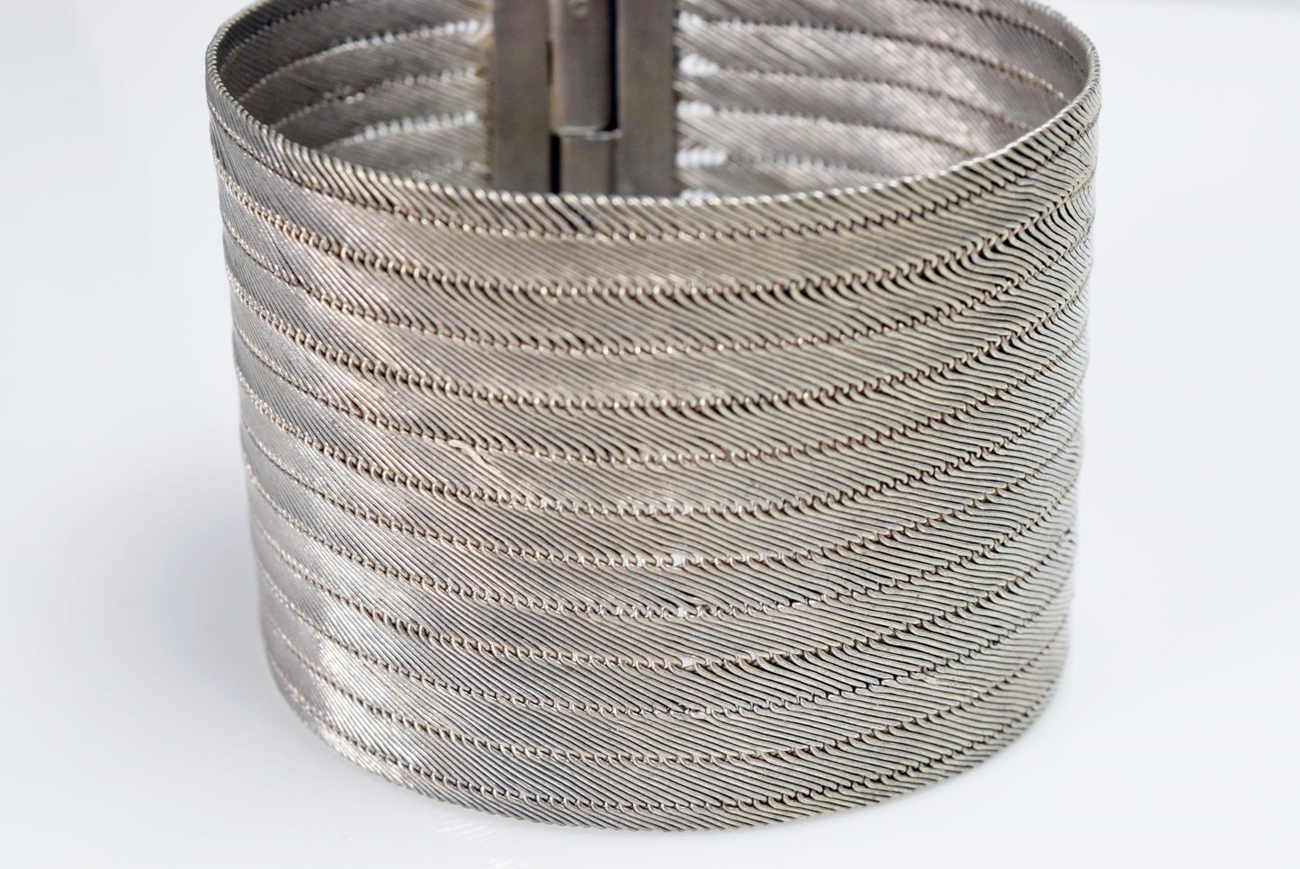 Woven wire bracelet