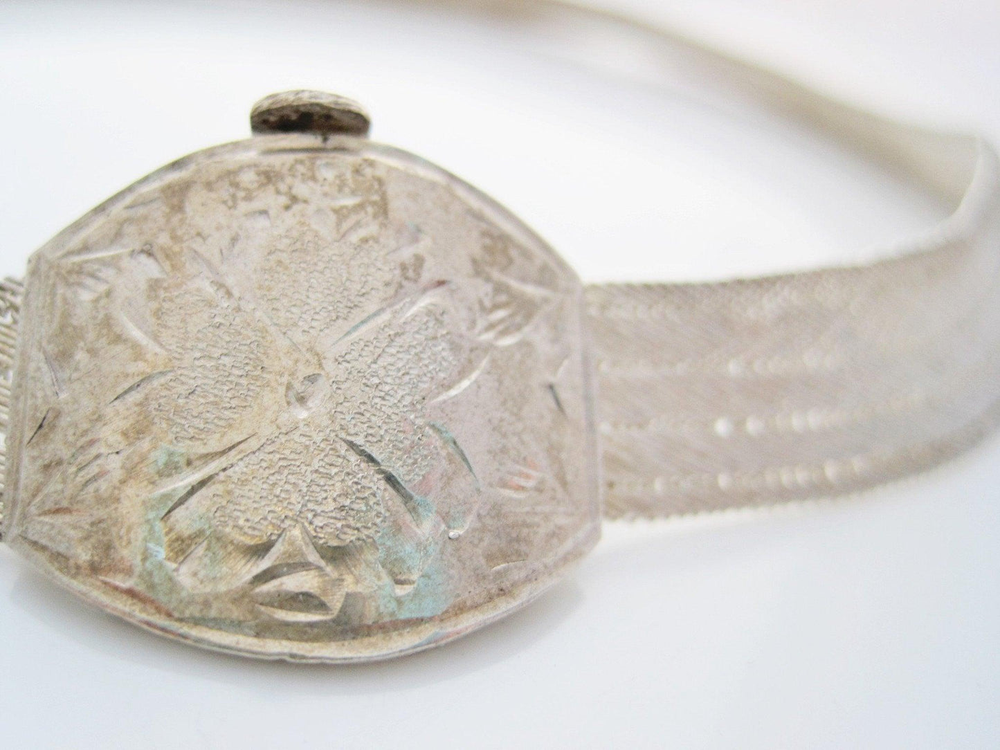 Vintage Trabzon Turkish Hand Woven Silver Choker Necklace - Anteeka