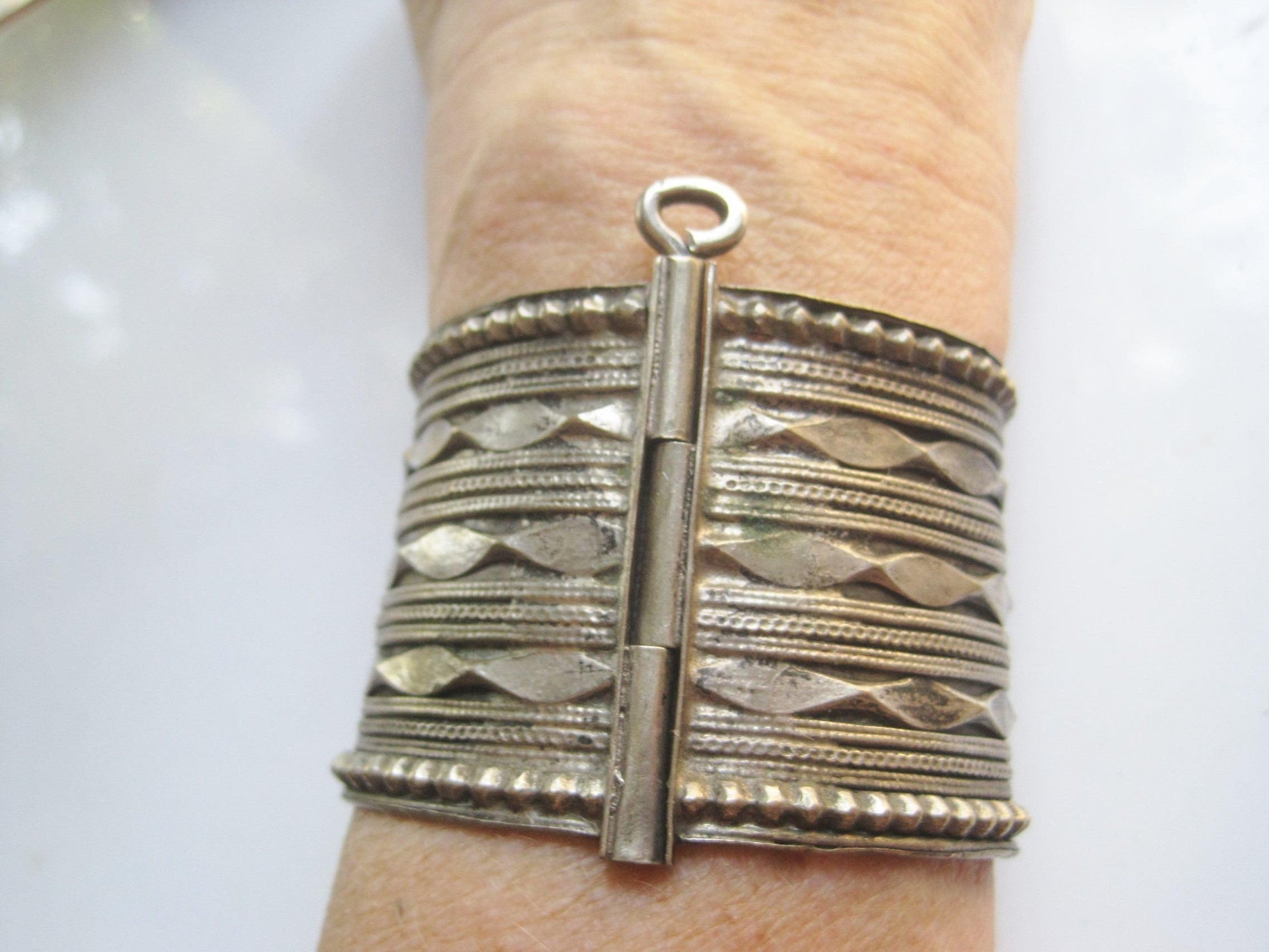 ethnic silver bracelet