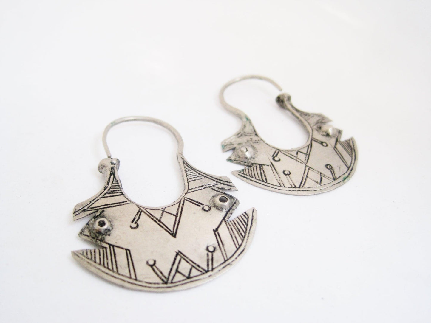 tribal hoop earrings