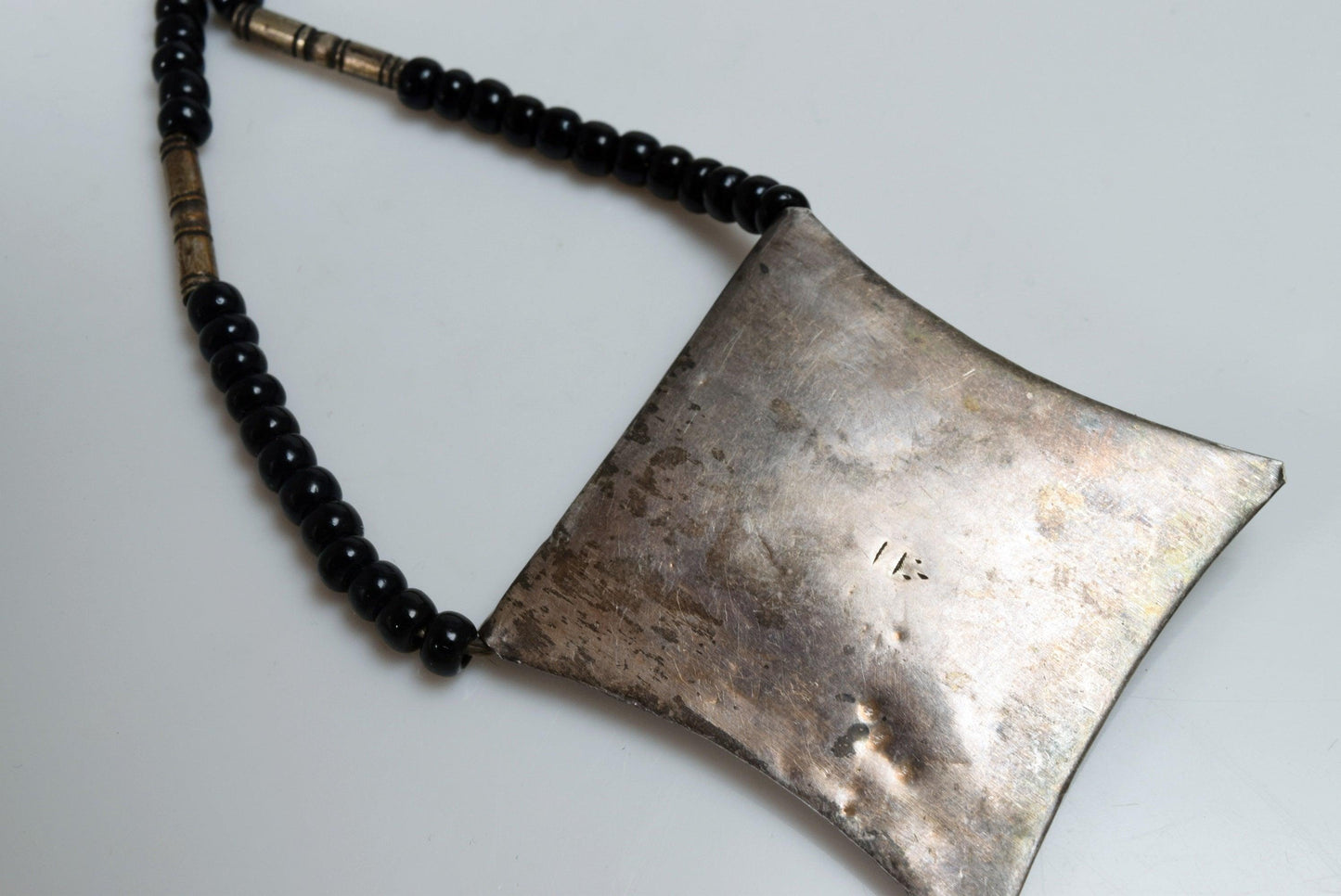 Vintage Tuareg Silver Amulet Necklace - Anteeka
