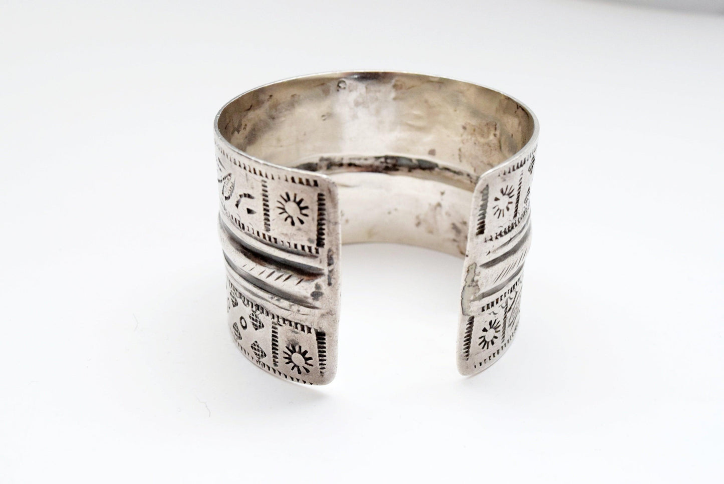 silver bracelet with Berber symbols