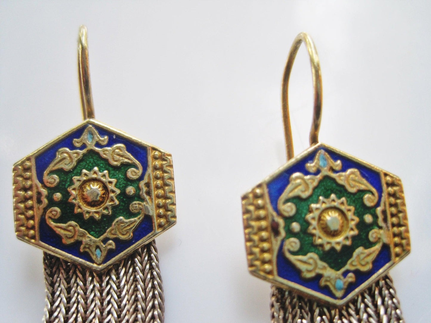 enamel earrings from Turkey