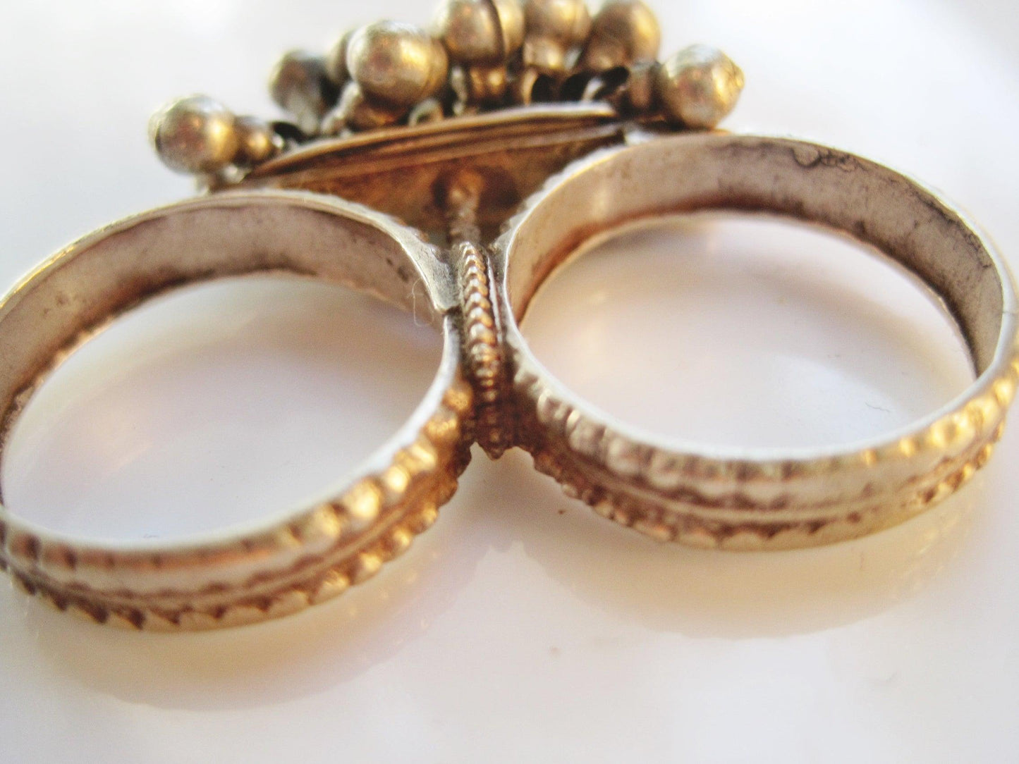 indian double finger ring