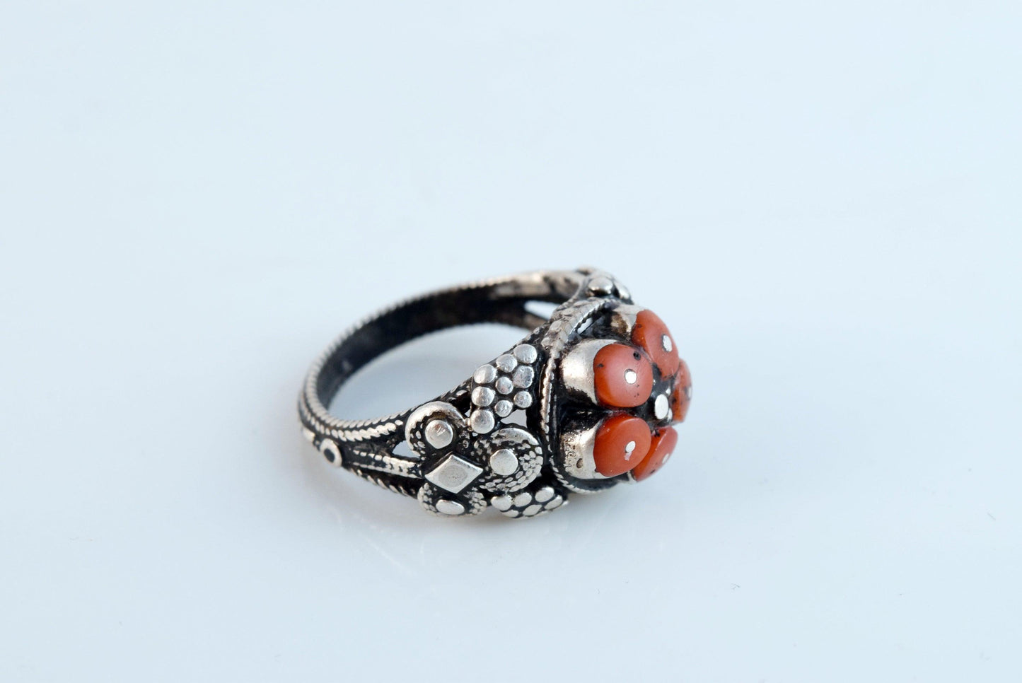 ethnic coral ring